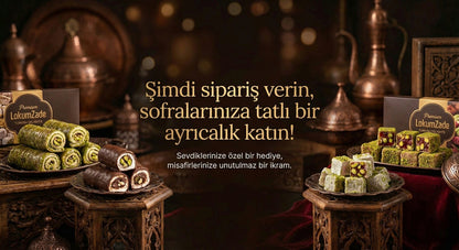 LokumZade Hindistan Cevizli Fıstıklı Cocostar Kremalı Sarma Türk